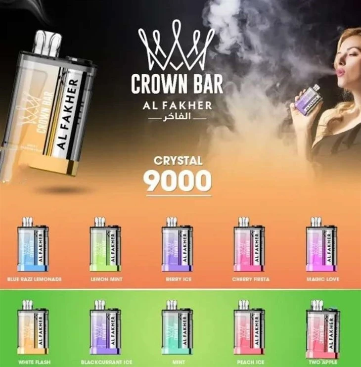 AL FAKHER CROWN BAR CRYSTAL 9000 Puffs