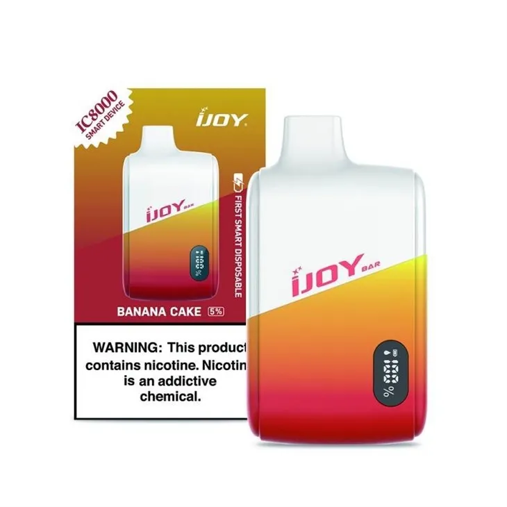 iJoyBar_IC8000_disposable_vape_8000_puffs_banana_cake_iJoy IC8000