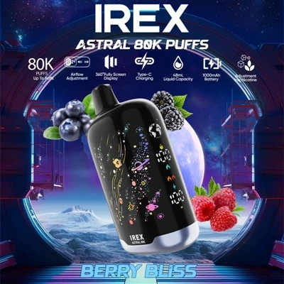 IREX Astral 80K – vlajková loď jednorázové e-cigarety s vysokou kapacitou, vy...
