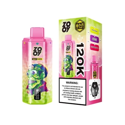 ZOOY 120K 6V 1 — Vysokokapacitní jednorázová E-cigareta pro dokonalý zážitek ...