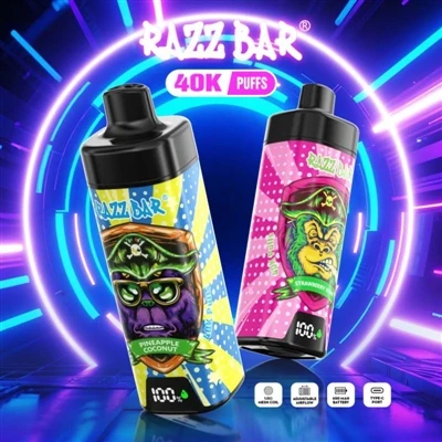 Razz Bar 40000 Jednorázová elektronická-cigareta: Vysoce-kapacitní, vysoce{3}...