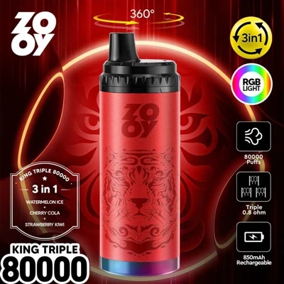 ZOOY KING 3-v-1 80000 Puff jednorázové vape: technologická inovace a hloubkov...