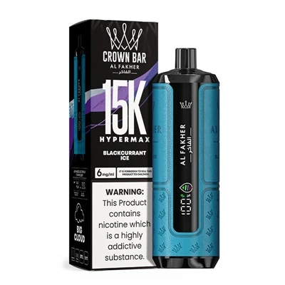 AL Fakher Crown Bar Hypermax 15K: Špičková jednorázová elektronická cigareta-...
