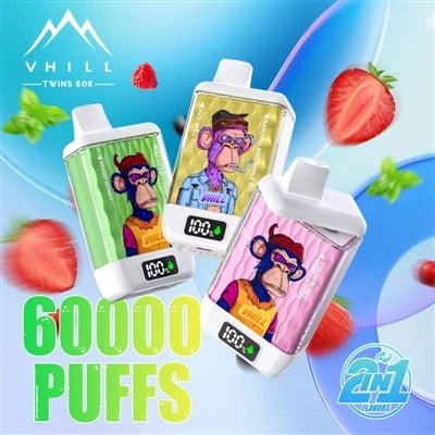 Vhill Twins 60000: Zcela nový zážitek s velkoobjemovými jednorázovými E-cigar...