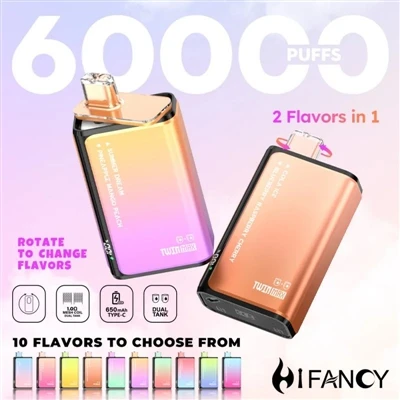 HIFANCY TWINMAX 60K — Vychutnejte si dvě příchutě podle libosti, vychutnejte ...