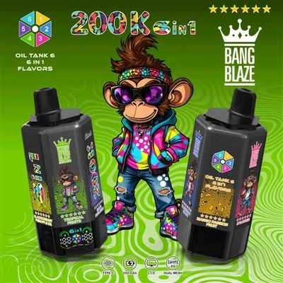 BANG BLAZE 200000 6in1: Šest příchutí v jedné, můžete si s nimi hrát opravdu ...