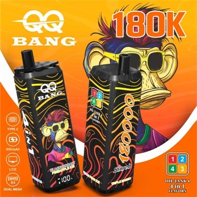 QQ BANG 180K 4v1: Jedna cigareta, čtyři příchutě – přenosná párty pro mladé lidi