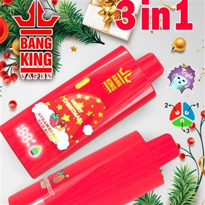 BANG KING Triple 100K: tří-balení s příchutí, dlouhotrvající-společník pro 10...