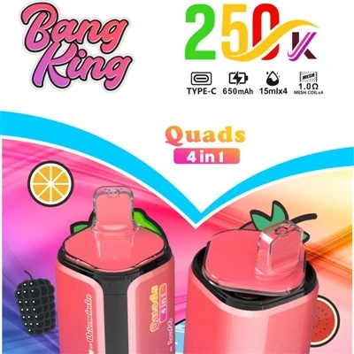 Čtyřkolky BANG KING 250000 4IN1: Špičková{2}}revoluce v jednorázových vape
