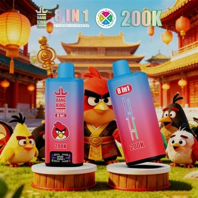 BANG KING VAPEN 200K 8V1: Špičkový E-cigaretový zážitek s mnoha příchutěmi a ...