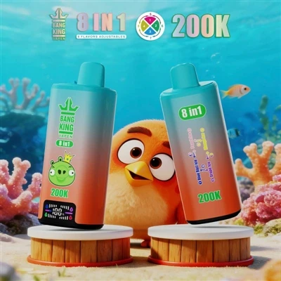 BANG KING VAPEN 200K 8V1: Špičkový E-cigaretový zážitek s mnoha příchutěmi a ...