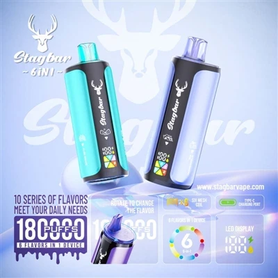 Stag Bar 6in1 180K Puffs: Jedno zařízení dělá šest úkolů, toto je skutečně ok...