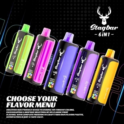 Stag Bar 6in1 180K: Jednorázová E-cigareta, která kombinuje „odolnost“ a „vše...