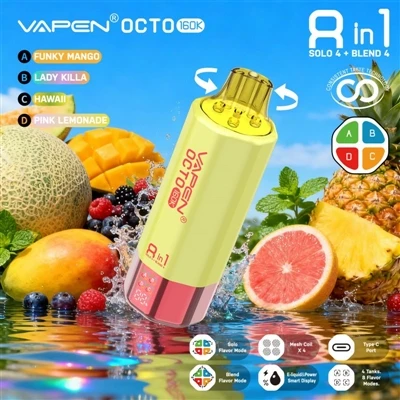 Vapen Octo 160K Puffs 8-v-1: Když více příchutí již není trik, ale každodenní...