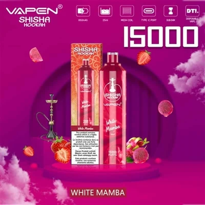 VAPEN SHISHA HOOKAH 15000: Vysokokapacitní E-cigareta, která strčí zážitek z ...