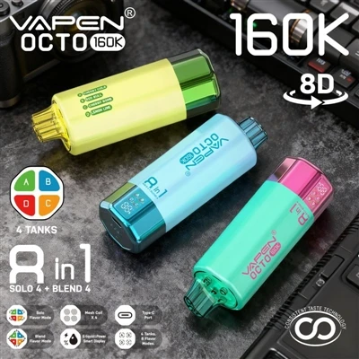 VAPEN OCTO 160K: Jednorázová elektronická-cigareta, která skutečně zdokonaluj...