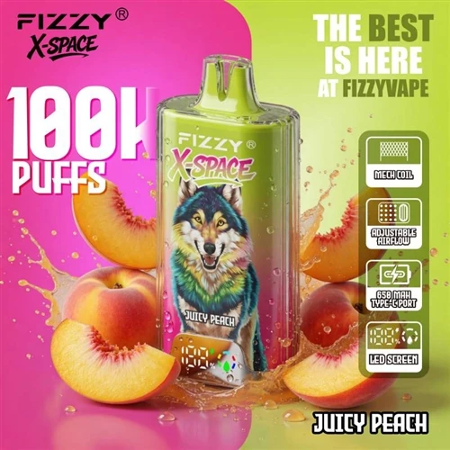 Fizzy X Space 100K: Pozorování trendu velkokapacitních-vapeů na jedno použití