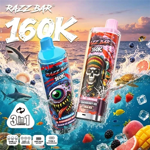 RazzBar 160K 3-v-1: Když se vaping vyvine ze „zařízení“ na „zvyk“