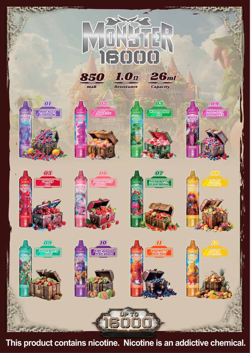 vapme monste 16000 taste vapme monste 16000 taste
