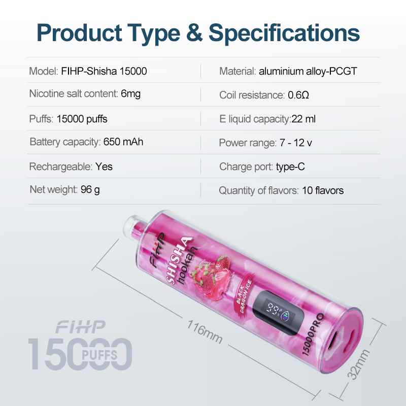 FIHP Shisha Hookah 15000pro