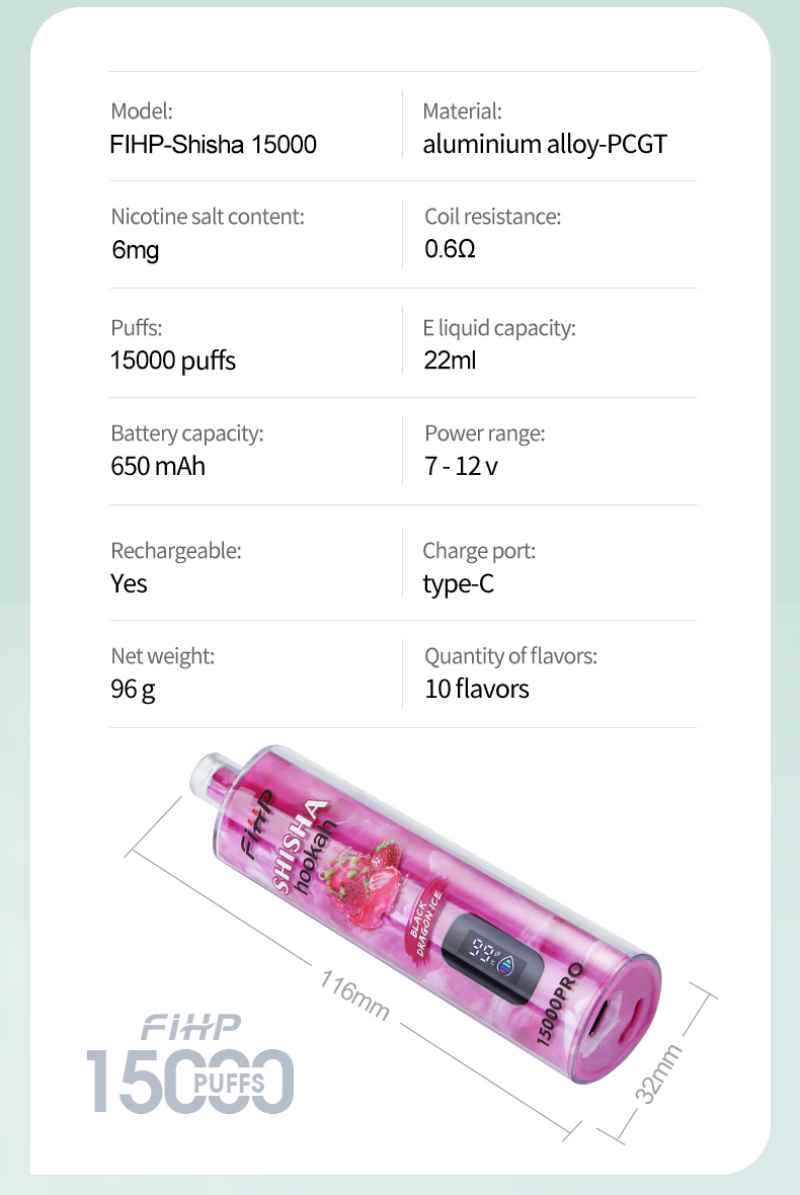 FIHP Shisha Hookah 15000pro 28 FIHP Shisha Hookah 15000pro 28