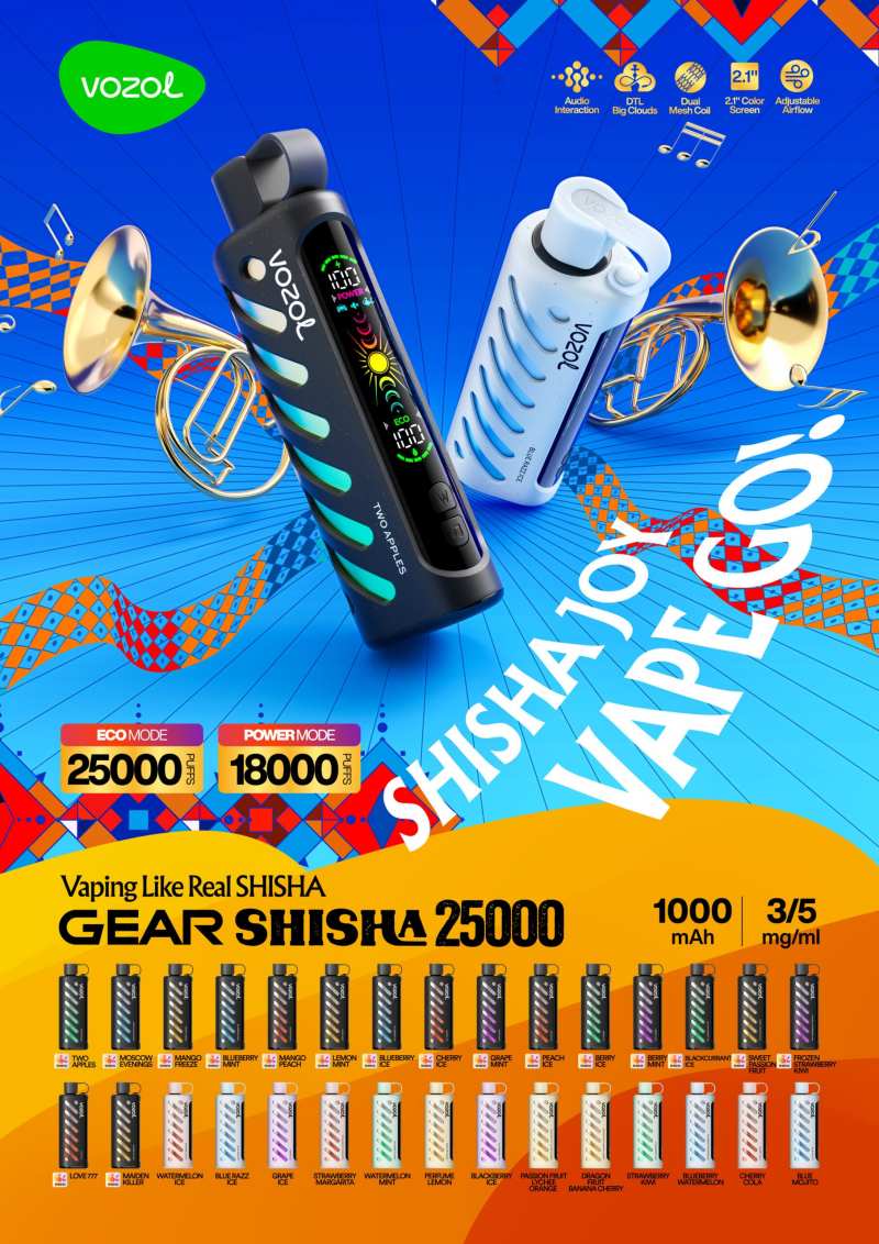 VOZOL GEAR SHISHA 25000 1 VOZOL GEAR SHISHA 25000 1