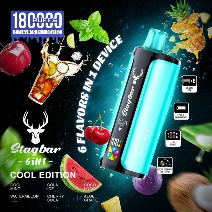Stag Bar 6in1 180K Puffs Vape price