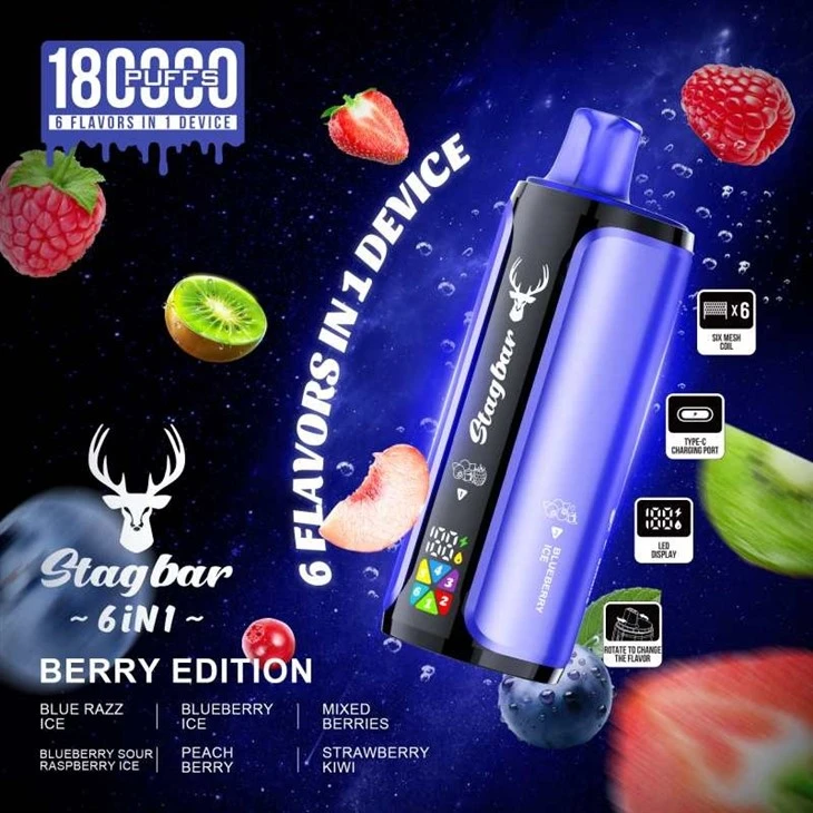 Stag Bar 6in1 180K Puffs Vape factory