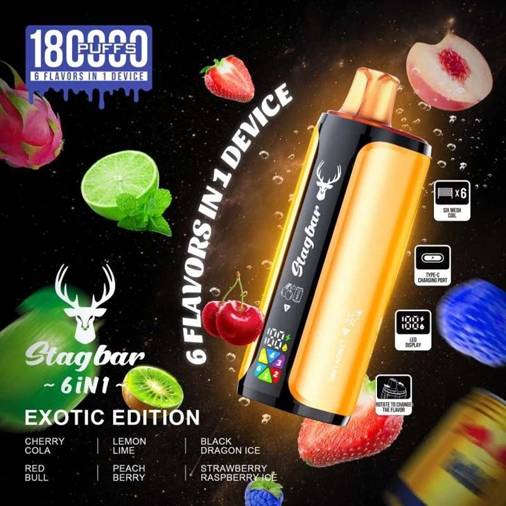 StagBar 6in1 180K Puffs Vap factory