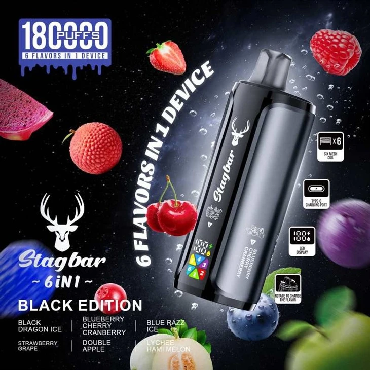 StagBar 6in1 180K Puffs Vap factory